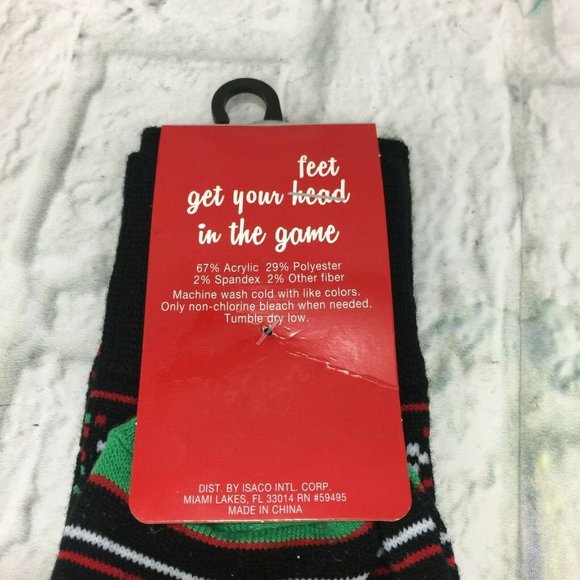 Ugly Christmas Socks "It's About to Get Ugly" Men's Crew Socks Shoe Size 7-12 - Picture 5 of 5